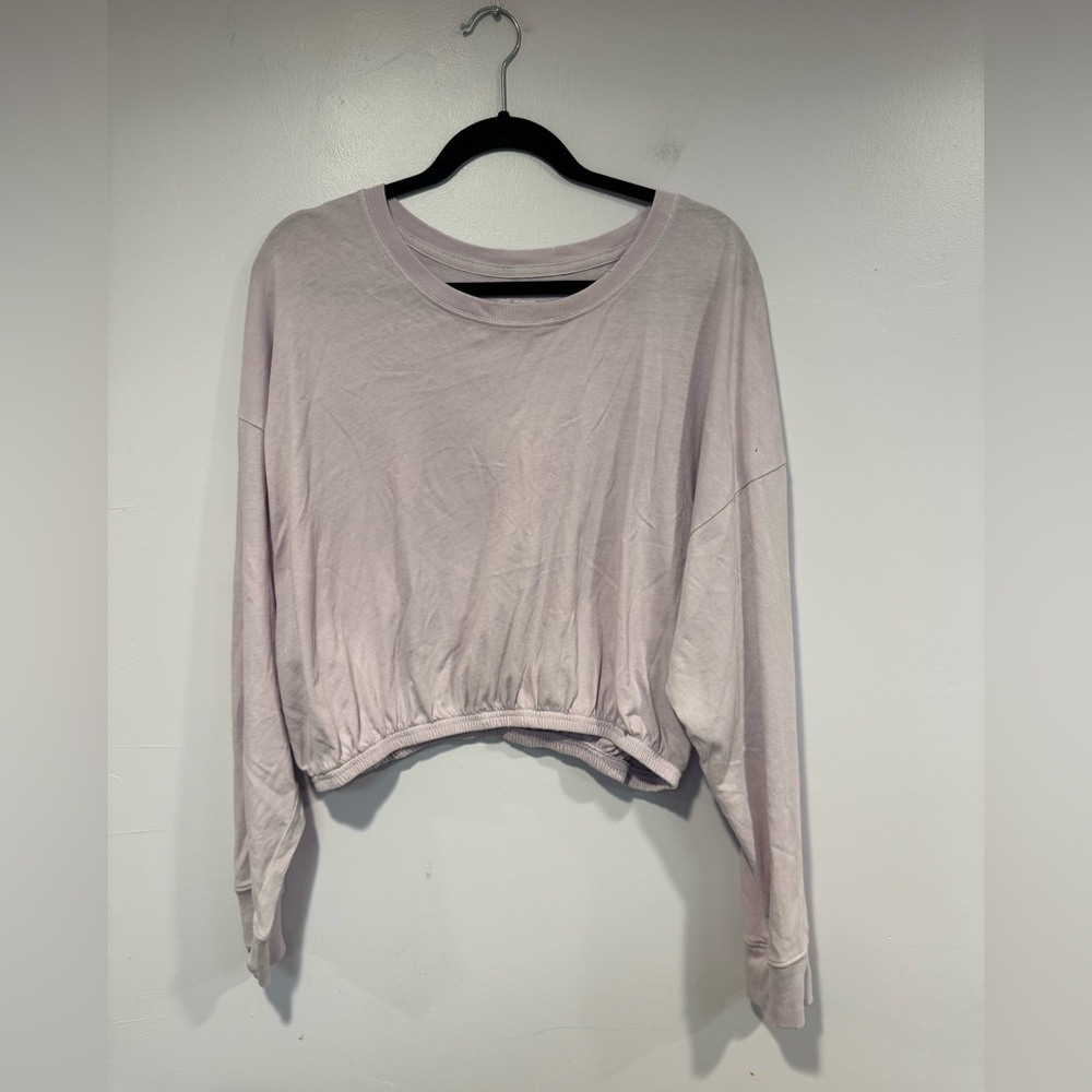 Purple Aerie offline cinched bottom‎ long sleeve